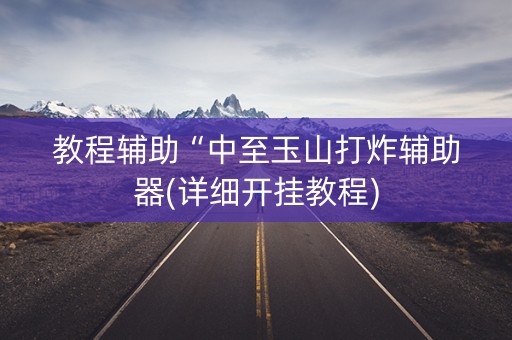 教程辅助“中至玉山打炸辅助器(详细开挂教程)