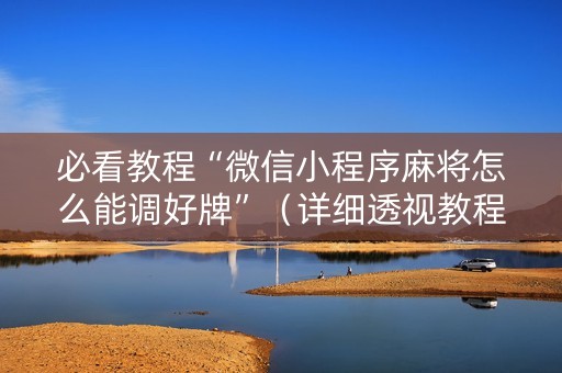 必看教程“微信小程序麻将怎么能调好牌”（详细透视教程）-哔哩哔哩
