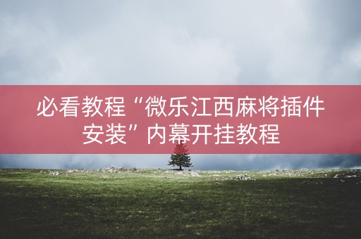必看教程“微乐江西麻将插件安装”内幕开挂教程