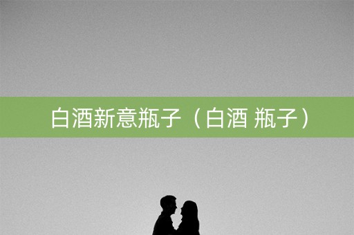 白酒新意瓶子（白酒 瓶子）