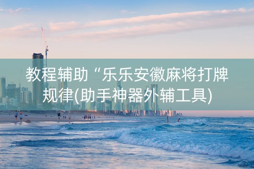 教程辅助“乐乐安徽麻将打牌规律(助手神器外辅工具)