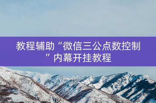 教程辅助“微信三公点数控制”内幕开挂教程