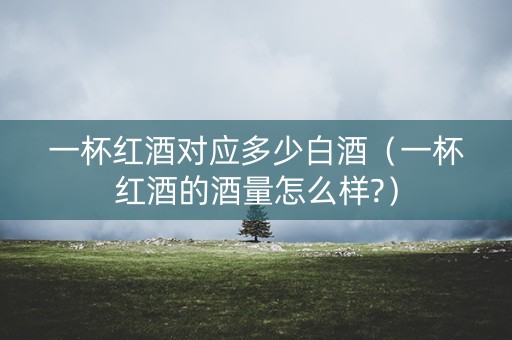 一杯红酒对应多少白酒（一杯红酒的酒量怎么样?）