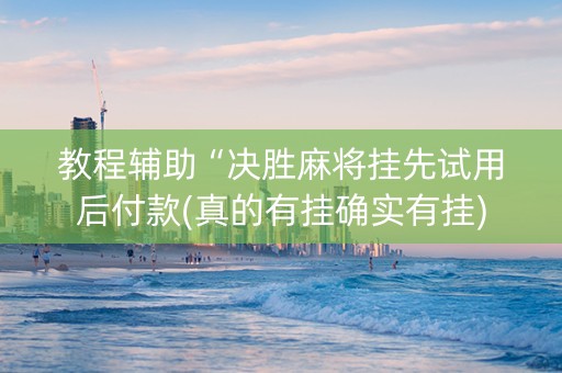 教程辅助“决胜麻将挂先试用后付款(真的有挂确实有挂)