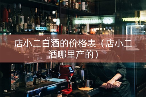 店小二白酒的价格表（店小二酒哪里产的）