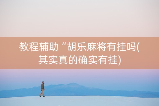 教程辅助“胡乐麻将有挂吗(其实真的确实有挂)