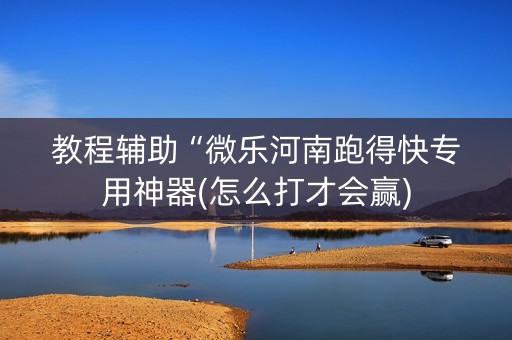 教程辅助“微乐河南跑得快专用神器(怎么打才会赢)