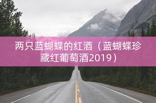 两只蓝蝴蝶的红酒（蓝蝴蝶珍藏红葡萄酒2019）