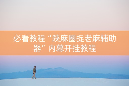 必看教程“陕麻圈捉老麻辅助器”内幕开挂教程