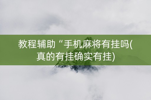 教程辅助“手机麻将有挂吗(真的有挂确实有挂)