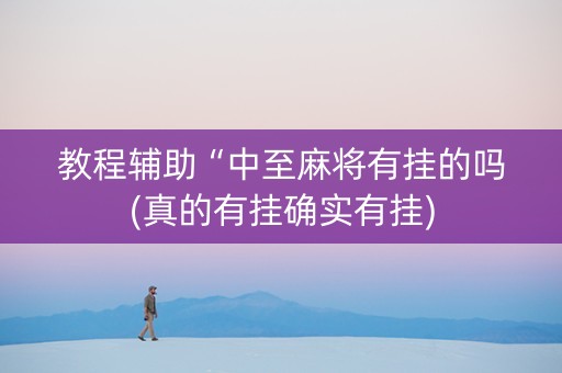 教程辅助“中至麻将有挂的吗(真的有挂确实有挂)