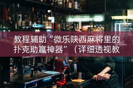 教程辅助“微乐陕西麻将里的扑克助赢神器”（详细透视教程）-哔哩哔哩