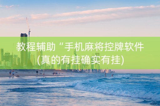 教程辅助“手机麻将控牌软件(真的有挂确实有挂)