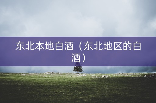 东北本地白酒（东北地区的白酒）