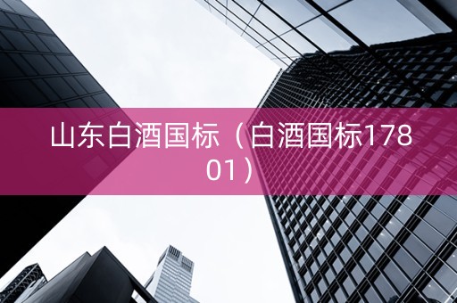 山东白酒国标（白酒国标17801）
