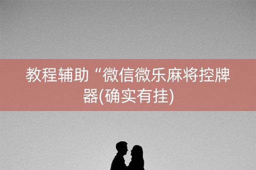 教程辅助“微信微乐麻将控牌器(确实有挂)