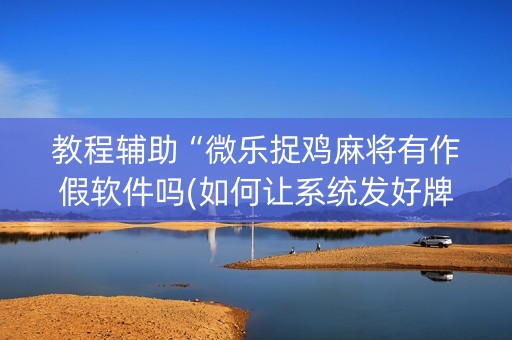 教程辅助“微乐捉鸡麻将有作假软件吗(如何让系统发好牌)