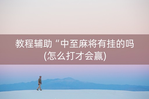 教程辅助“中至麻将有挂的吗(怎么打才会赢)