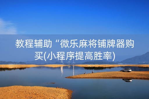 教程辅助“微乐麻将铺牌器购买(小程序提高胜率)