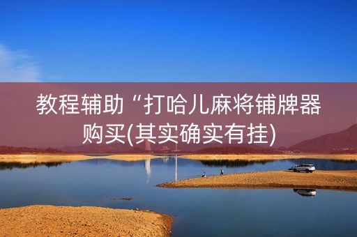 教程辅助“打哈儿麻将铺牌器购买(其实确实有挂)