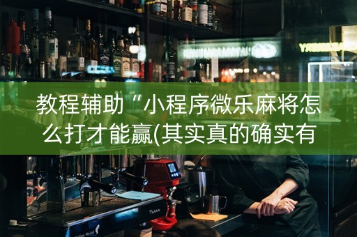 教程辅助“小程序微乐麻将怎么打才能赢(其实真的确实有挂)