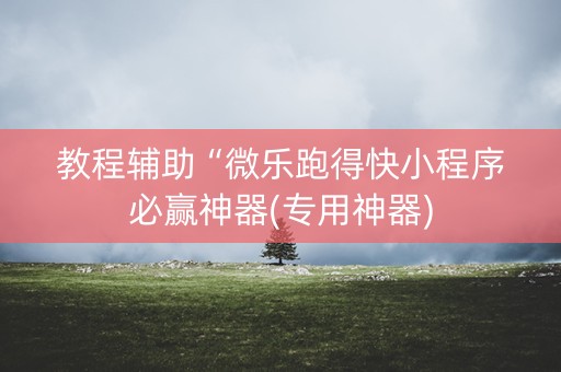 教程辅助“微乐跑得快小程序必赢神器(专用神器)