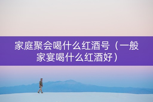 家庭聚会喝什么红酒号（一般家宴喝什么红酒好）