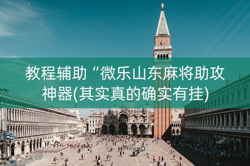 教程辅助“微乐山东麻将助攻神器(其实真的确实有挂)