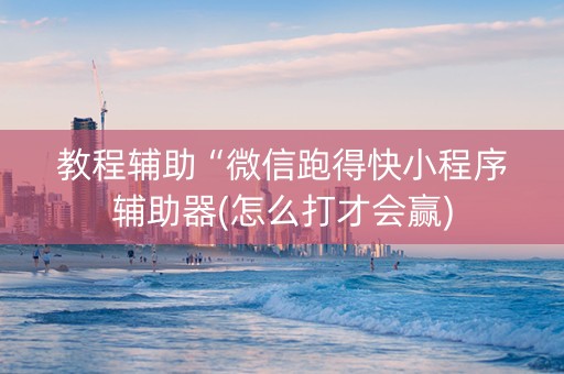 教程辅助“微信跑得快小程序辅助器(怎么打才会赢)