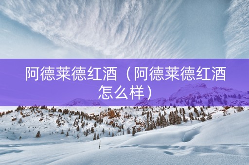 阿德莱德红酒（阿德莱德红酒怎么样）