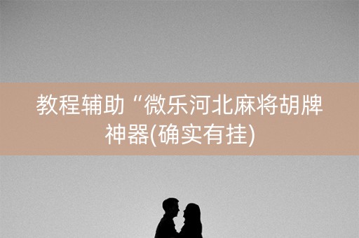 教程辅助“微乐河北麻将胡牌神器(确实有挂)