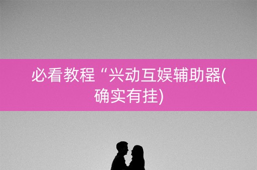 必看教程“兴动互娱辅助器(确实有挂)