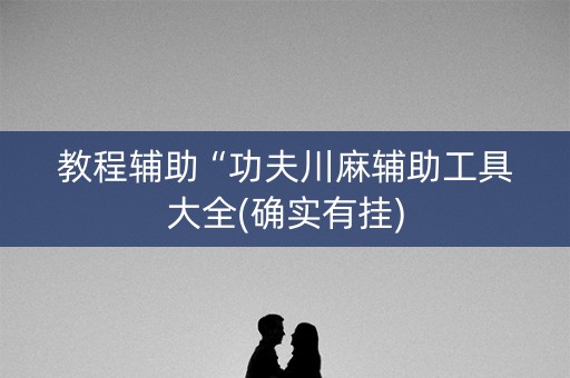 教程辅助“功夫川麻辅助工具大全(确实有挂)