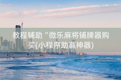 教程辅助“微乐麻将铺牌器购买(小程序助赢神器)