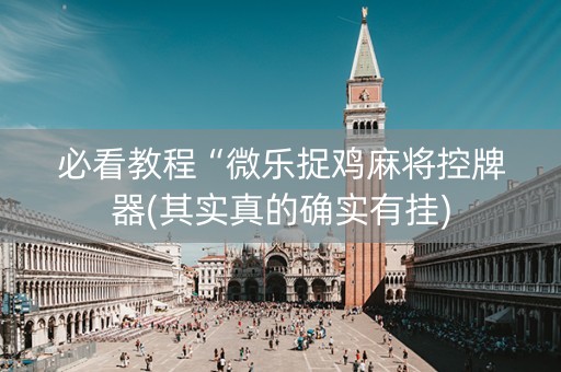 必看教程“微乐捉鸡麻将控牌器(其实真的确实有挂)