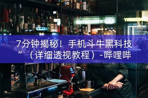 7分钟揭秘！手机斗牛黑科技”（详细透视教程）-哔哩哔哩