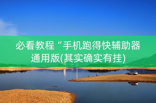 必看教程“手机跑得快辅助器通用版(其实确实有挂)