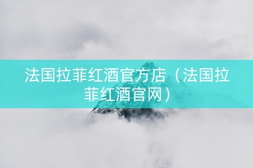 法国拉菲红酒官方店（法国拉菲红酒官网）