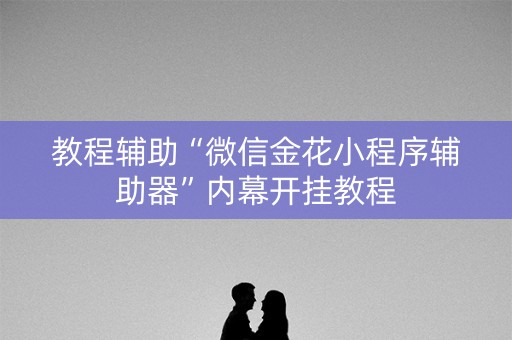 教程辅助“微信金花小程序辅助器”内幕开挂教程