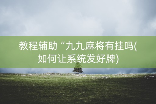 教程辅助“九九麻将有挂吗(如何让系统发好牌)