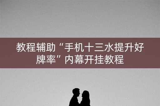 教程辅助“手机十三水提升好牌率”内幕开挂教程