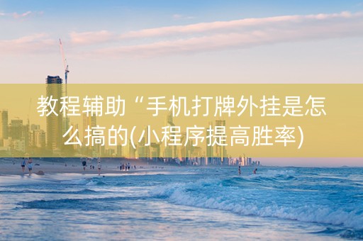 教程辅助“手机打牌外挂是怎么搞的(小程序提高胜率)