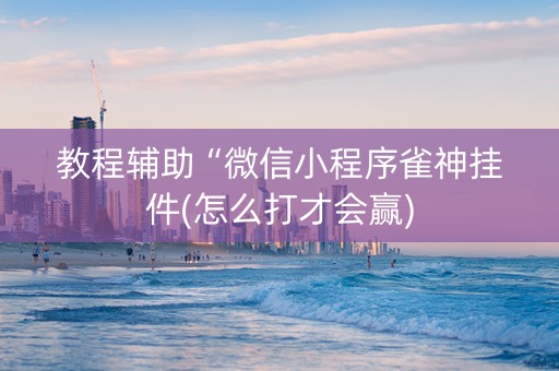 教程辅助“微信小程序雀神挂件(怎么打才会赢)