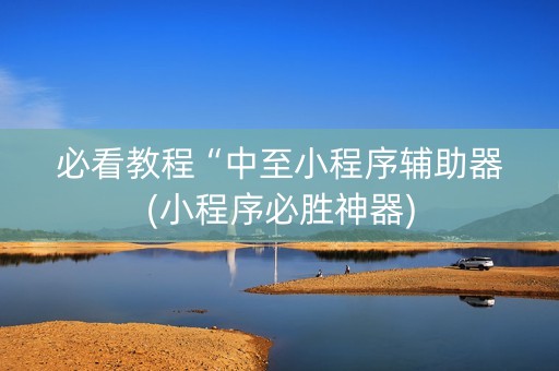 必看教程“中至小程序辅助器(小程序必胜神器)