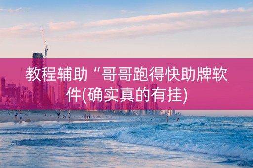 教程辅助“哥哥跑得快助牌软件(确实真的有挂)