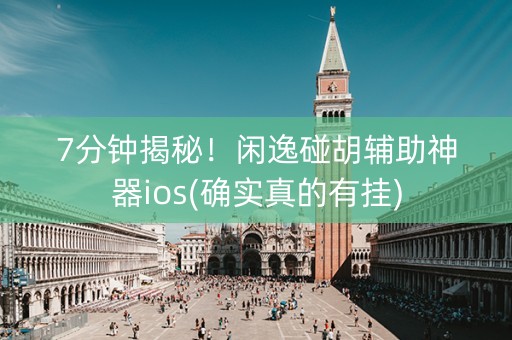 7分钟揭秘！闲逸碰胡辅助神器ios(确实真的有挂)