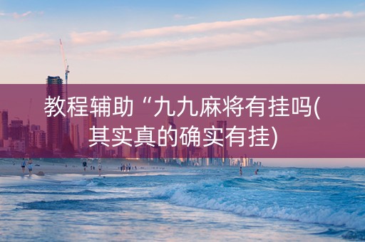 教程辅助“九九麻将有挂吗(其实真的确实有挂)