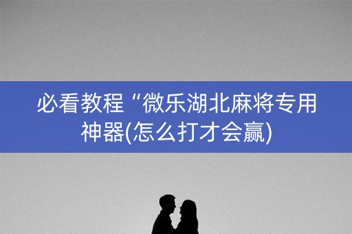 必看教程“微乐湖北麻将专用神器(怎么打才会赢)