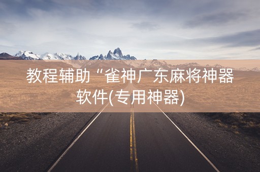 教程辅助“雀神广东麻将神器软件(专用神器)