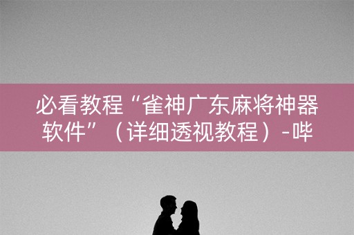 必看教程“雀神广东麻将神器软件”（详细透视教程）-哔哩哔哩
